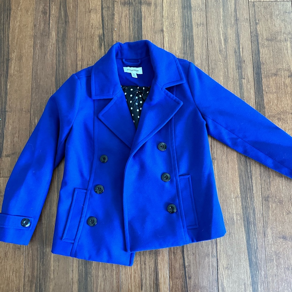 Royal Blue Kids Peacoat-S(7-8)